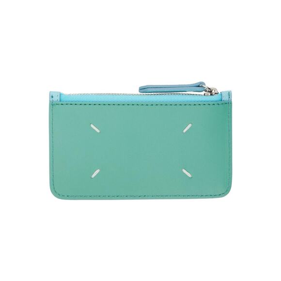 Maison Margiela Four Stitches Card Holder ~ Blue & Green - Picture 2 of 4
